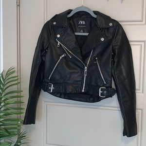 Zara Leather biker jacket